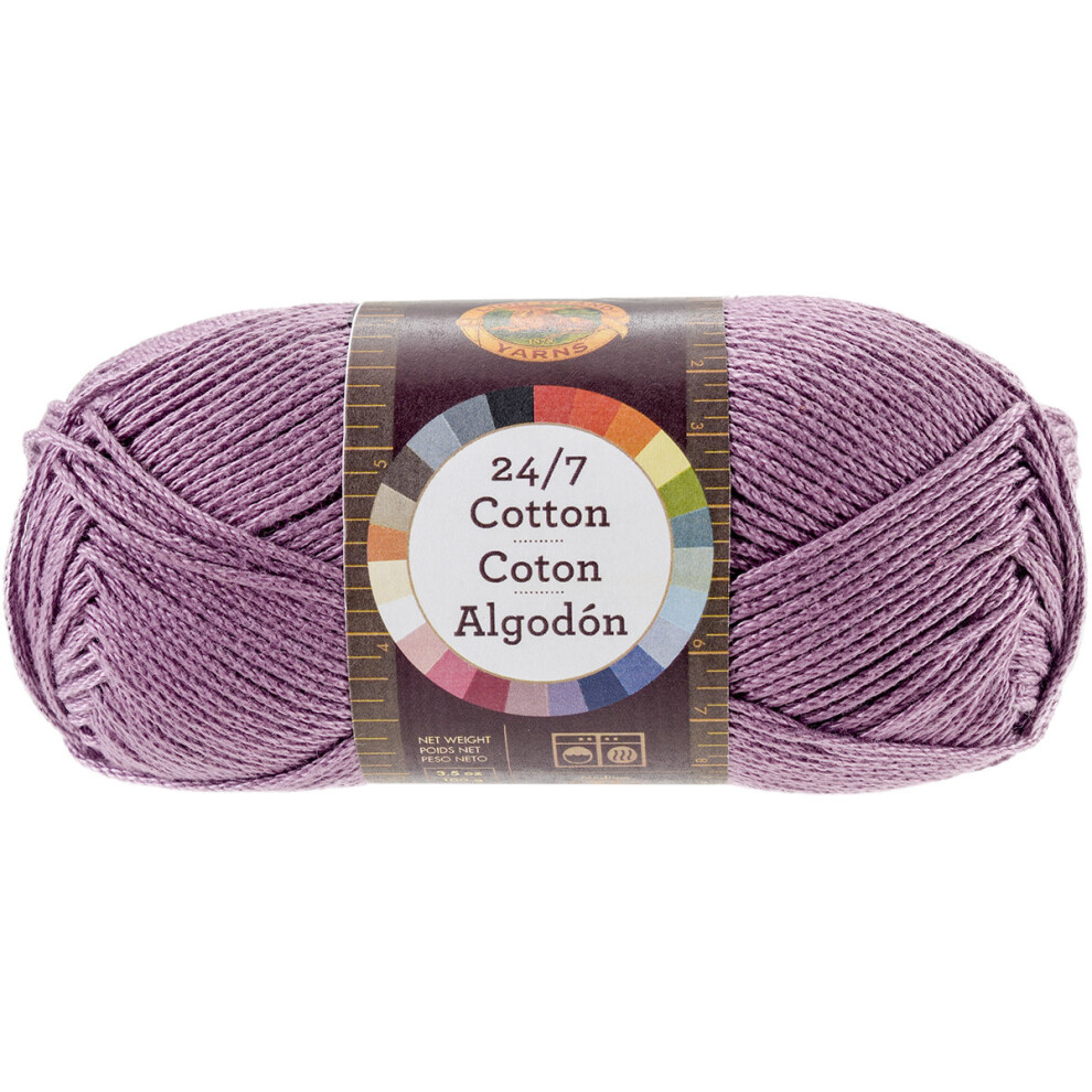 Lion Brand 24/7 Cotton Yarn-Lilac