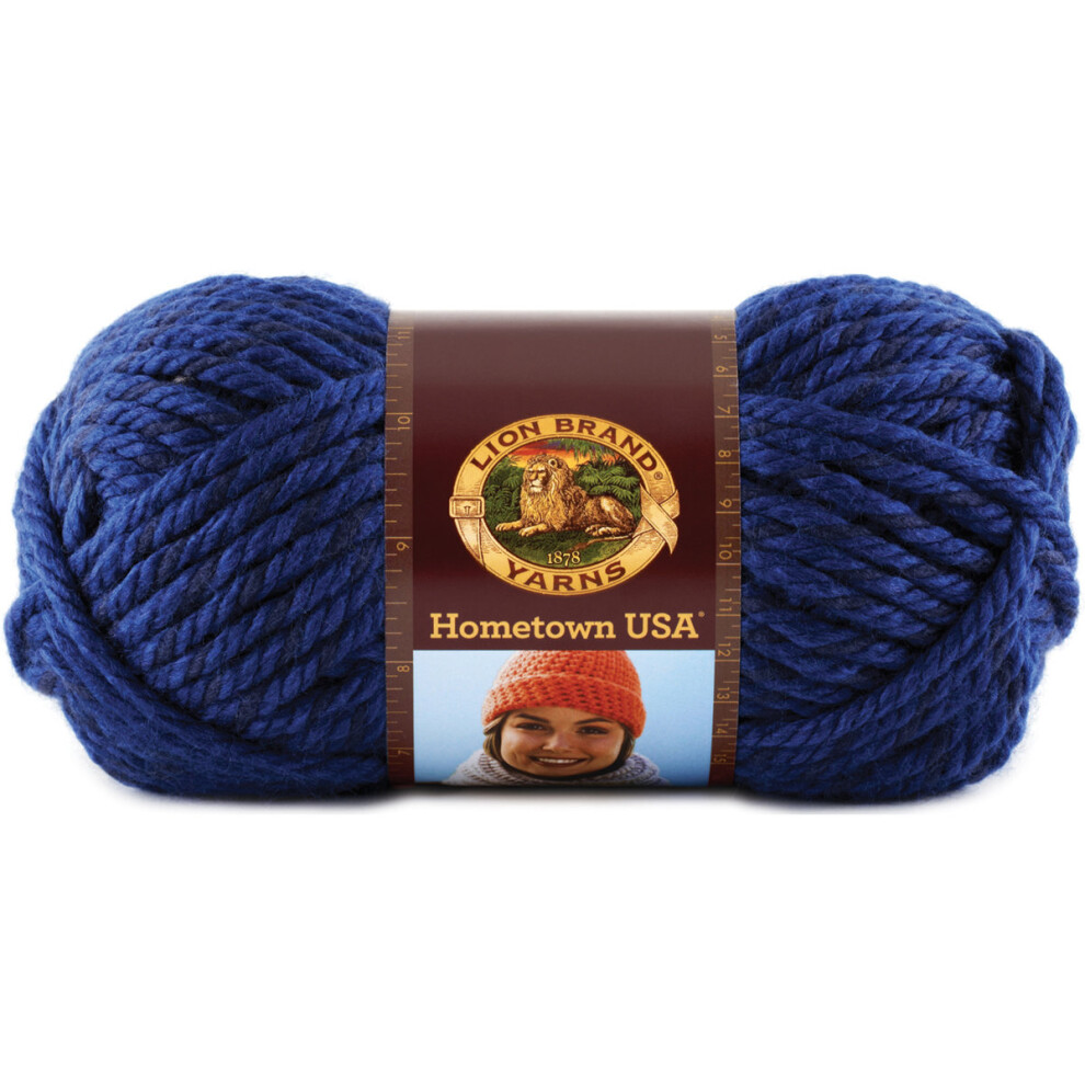 Lion Brand Hometown USA Yarn-Fort Worth Blue