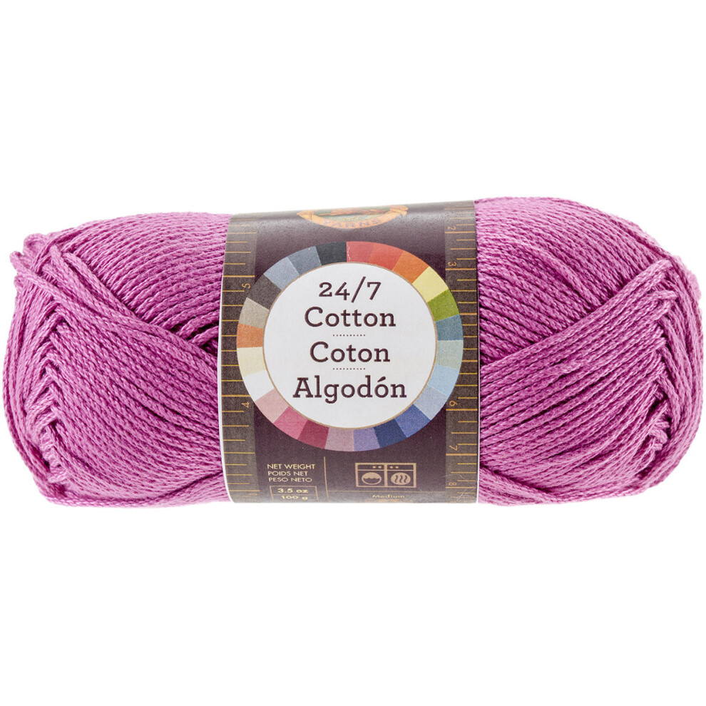 Lion Brand 24/7 Cotton Yarn-Rose