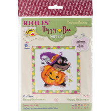 RIOLIS Counted Cross Stitch Kit 6"X6"-Happy Halloween (10 Count)