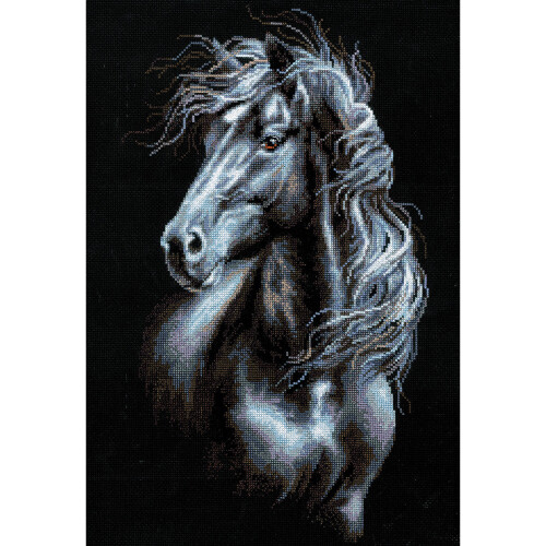RIOLIS Counted Cross Stitch Kit 11.75"X17.75"-Breeze Through Mane (14 Count)