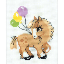 RIOLIS Counted Cross Stitch Kit 6"X7"-Pony Crony (10 Count)