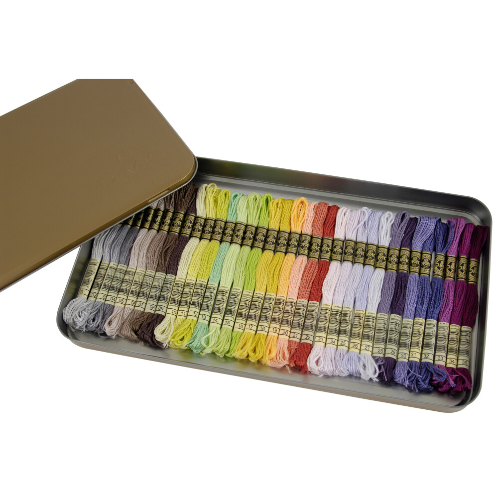 Dmc Embroidery Floss Tin 8.7Yd 35/Pkg-New Colors