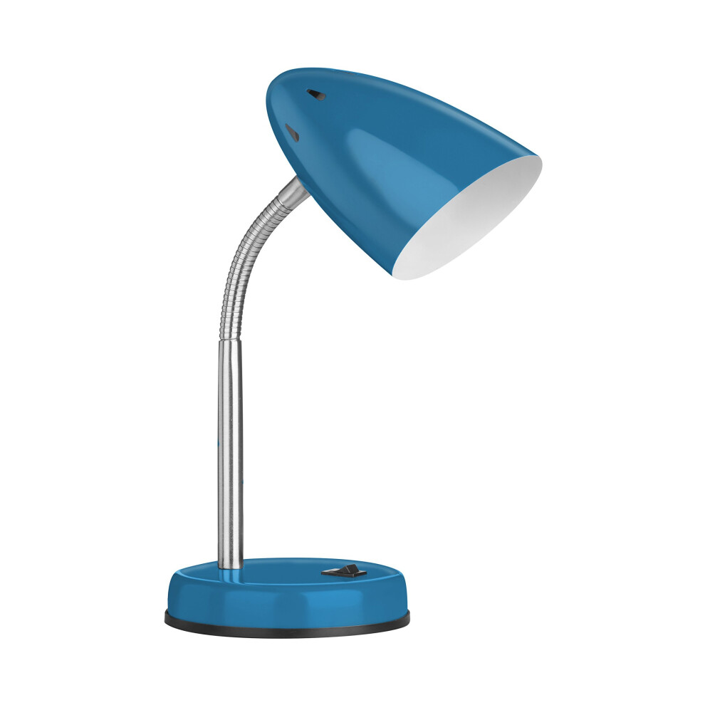 Blue Gloss Desk Lamp, Adjustable Living Room Desk Lamp,  Minimalistic Desk Lamp for Reading & Writing-image-OPC-PKTDGY-NEW