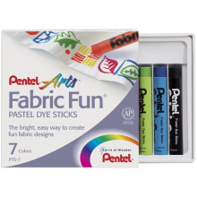 Fabric Fun Pastel Dye Sticks 7/Pkg-Assorted Colors