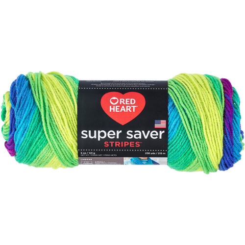Red Heart Super Saver Yarn-Parrot Stripe