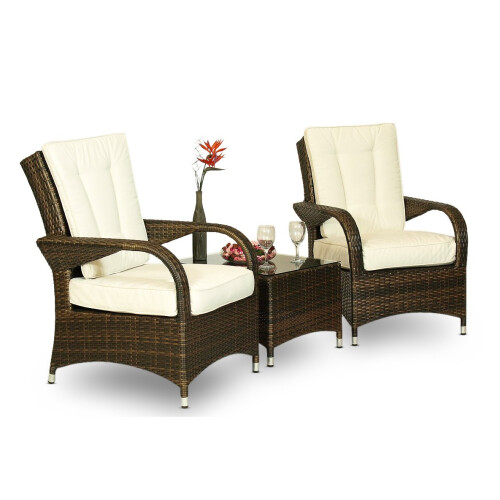 Arizona Rattan 2 Seat Lounger Garden Furniture Set
