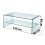 Luna Modern 2 Shelf Bent Curved Clear Tempered Glass Coffee Table 2