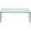 Nova Modern Stylish Curved Clear Tempered Glass Coffee Table 1