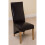 (Leather, Brown) Lola Wave Back Dining Chair 1