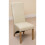 (Leather, Ivory) Lola Wave Back Dining Chair 1
