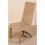 (Fabric, Beige) Lola Wave Back Dining Chair 3