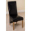 (Leather, Black) Lola Wave Back Dining Chair 1