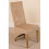 (Fabric, Beige) Lola Wave Back Dining Chair 1