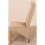 (Fabric, Beige) Lola Wave Back Dining Chair 4