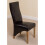 (Leather, Brown) Lola Wave Back Dining Chair 2