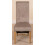 (Fabric, Grey) Lola Wave Back Dining Chair 3