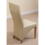(Leather, Ivory) Lola Wave Back Dining Chair 4