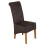 (Fabric, Black) Montana Dining Chair | Scroll Back Dining Chair 1