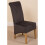 (Fabric, Black) Montana Dining Chair | Scroll Back Dining Chair 2