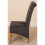 (Fabric, Black) Montana Dining Chair | Scroll Back Dining Chair 5