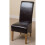 (Leather, Brown) Montana Dining Chair | Scroll Back Dining Chair 1