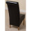 (Leather, Black) Montana Dining Chair | Scroll Back Dining Chair 3