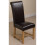 (Leather, Brown) Washington Braced Oak Dining Chair 4