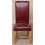 (Leather, Red) Washington Braced Oak Dining Chair 5