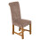 (Fabric, Grey) Washington Braced Oak Dining Chair 1