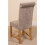 (Fabric, Grey) Washington Braced Oak Dining Chair 6