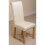 (Leather, Ivory) Washington Braced Oak Dining Chair 4