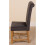 (Fabric, Black) Washington Braced Oak Dining Chair 5