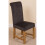 (Fabric, Black) Washington Braced Oak Dining Chair 2