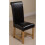 (Leather, Black) Washington Braced Oak Dining Chair 4