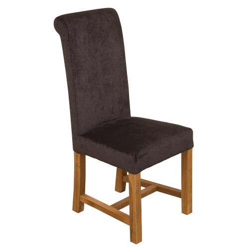 (Fabric, Black) Washington Braced Oak Dining Chair