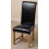 (Leather, Black) Washington Braced Oak Dining Chair 1