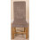 (Fabric, Grey) Washington Braced Oak Dining Chair 3