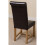 (Leather, Brown) Washington Braced Oak Dining Chair 3