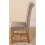 (Fabric, Grey) Washington Braced Oak Dining Chair 5