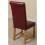 (Leather, Red) Washington Braced Oak Dining Chair 3