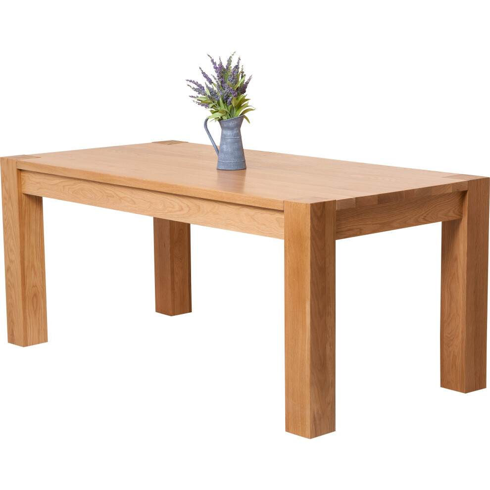 Modern Furniture Direct Kuba Chunky Solid Oak 180 Cm Dining Table