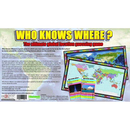 Who Knows Where The Global Location - Who Knows Where The Global Location Guessing Board Game 2802957 