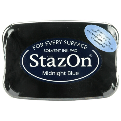StazOn Solvent Ink Pad-Midnight Blue