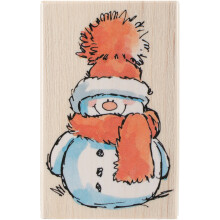 Tampon en caoutchouc mont    Penny Black 2,5""X3,75""-Snowy