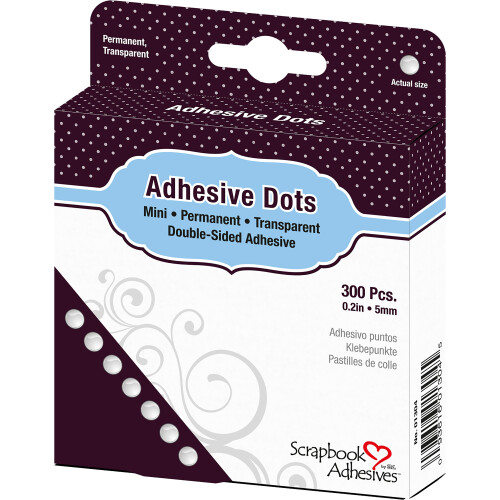 Dodz Adhesive Dot Roll-Mini .0625" 300/Pkg