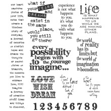 Tim Holtz Cling Stamps 7"X8.5"-Stuff 2 Say