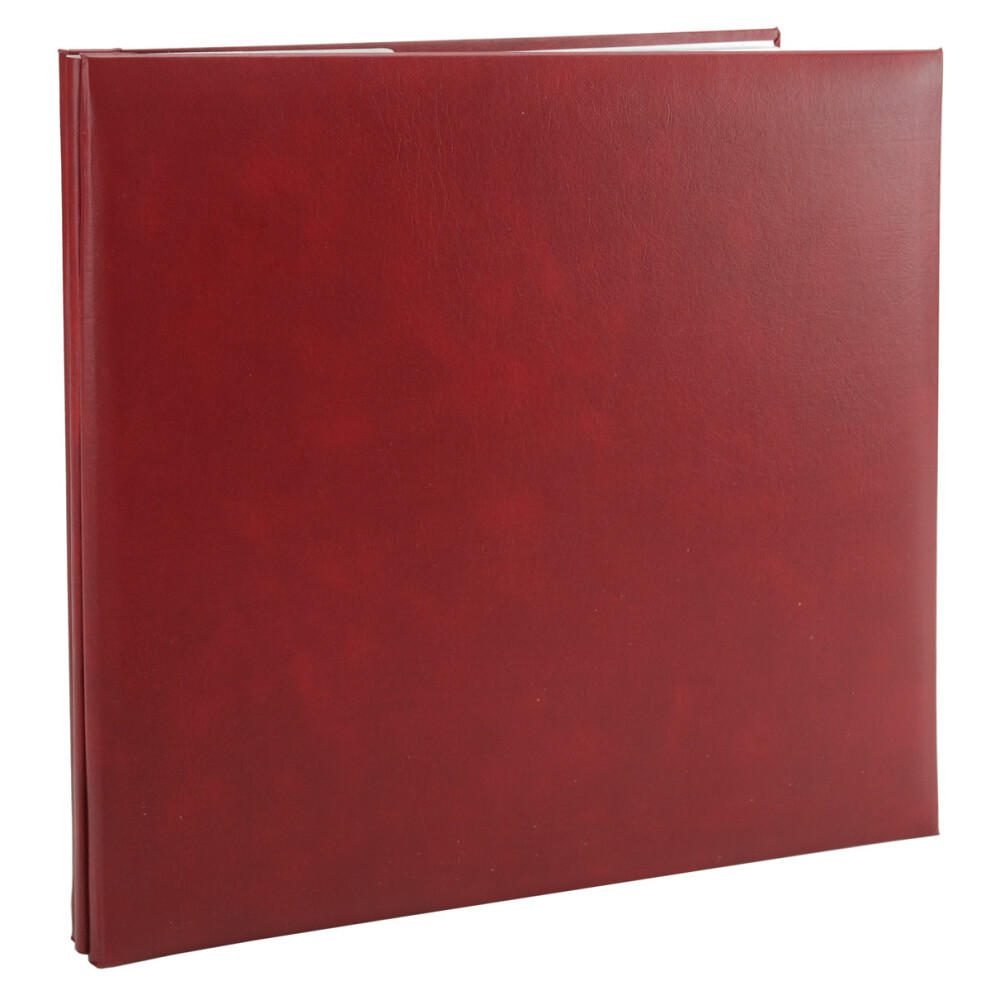 Pioneer Leatherette Post Bound Album 12"X12"-Burgundy