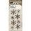 Stampers Anonymous Tim Holtz Στρώμα Στένσιλ 4.125"X8.5", Νιφάδες Χιονιού 1