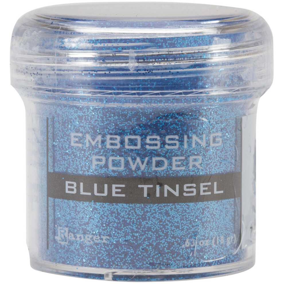 Ranger Blue Embossing Powder- Tinsel